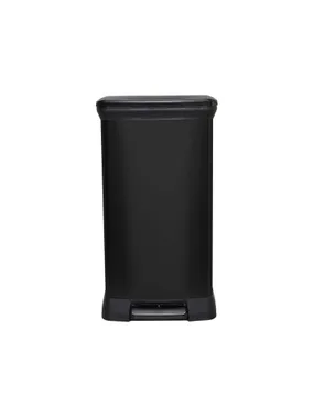 Curver 50L black metalized waste bin