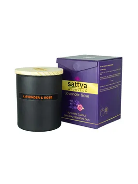 Lavender soy candle and Indian rose 200g