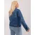 Women's blue plus size jacket