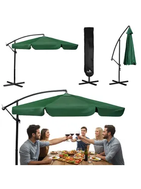 Folding garden umbrella 6-section 350 cm with cronos PL-880 cover