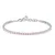 Luxury recycled silver tennis bracelet Tesori SAIW183