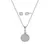 Steel jewelry set with zircons JGFTSET1081 Core Gifts (necklace, earrings)