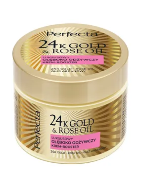 24K Gold & Rose Oil luxurious deeply nourishing body cream-booster 300g