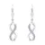 Popular Silver Infinity Earrings EA328W