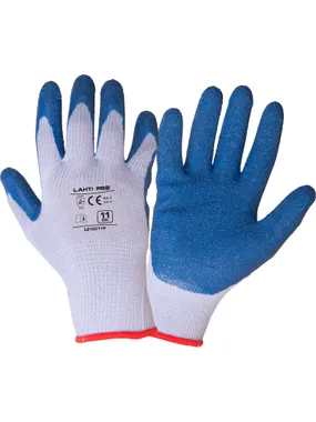 L210209W Latex-coated safety gloves, 12 pairs, size 9, LahtiPro