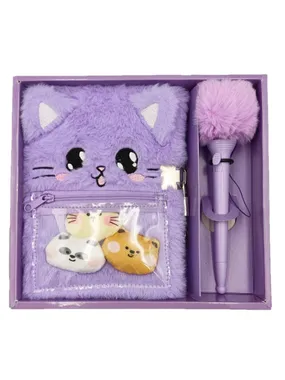Diary Cat with pen