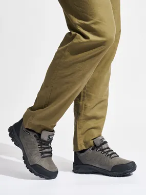 Men's gray hiking boots