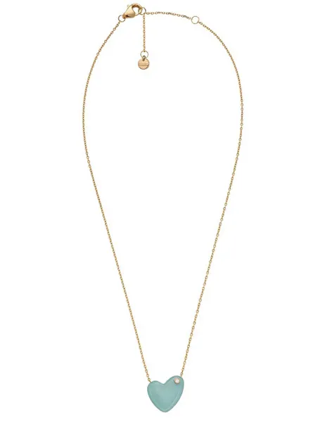 Romantic Sofia Sea Glass Gold Plated Necklace SKJ1801710