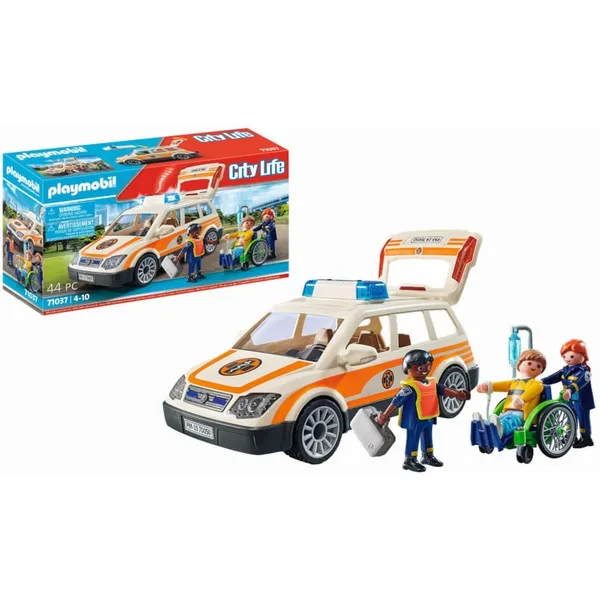 71037 City Life ambulance car, construction toy