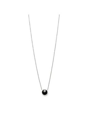 Stylish silver necklace Meliora 61289 BLA (chain, pendant)