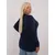 Women's navy blue plus size sweater