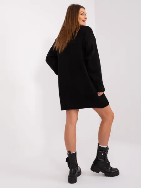 Women's black knit dress