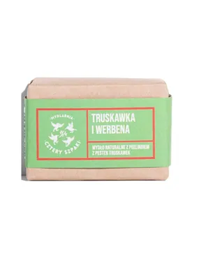 Natural peeling soap bar Strawberry and Verbena 110g