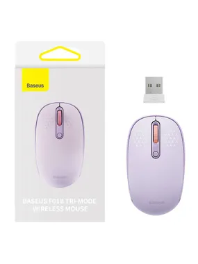 Wireless mouse Baseus F01B Tri-mode 2.4G BT 5.0 1600 DPI (purple)