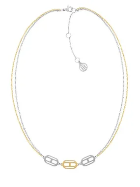 Fashionable bicolor necklace made of steel 2780550