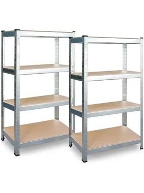 Metal warehouse rack set 2 pcs 180 x 90 x 40 cm PL-702