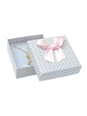 Polka dot box for jewelry set KK-4 / A1 / A6