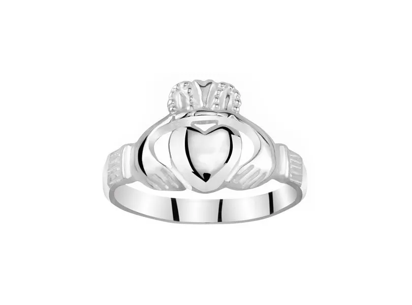 Women's silver Claddagh ring ZTR96391