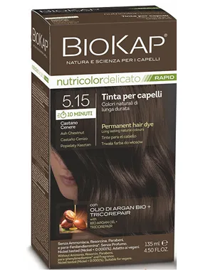 BIOKAP DELICATO RAPID hair color - 5.15 Ash chestnut 135 ml