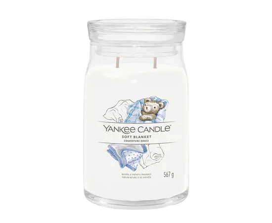 Aromatic candle Signature glass large Soft Blanket 567 g