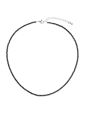 Bead NeckLace with Black Spinel 42012.3 Black Spinel