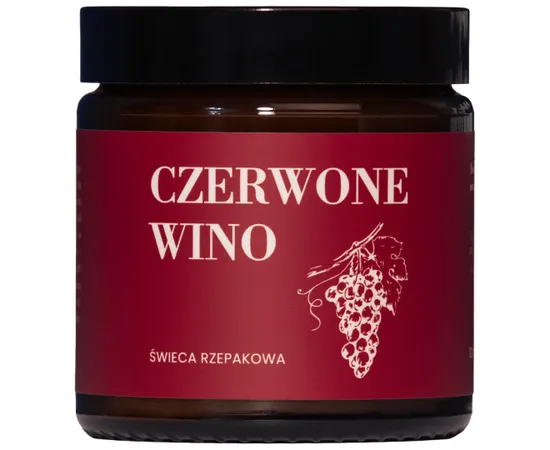Rapeted candle 120ml red wine