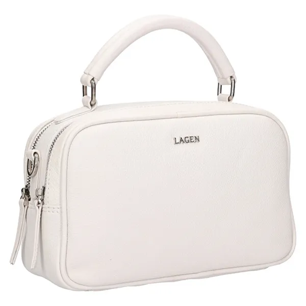 Women's leather crossbody bag BLC-22/2068 WHITE