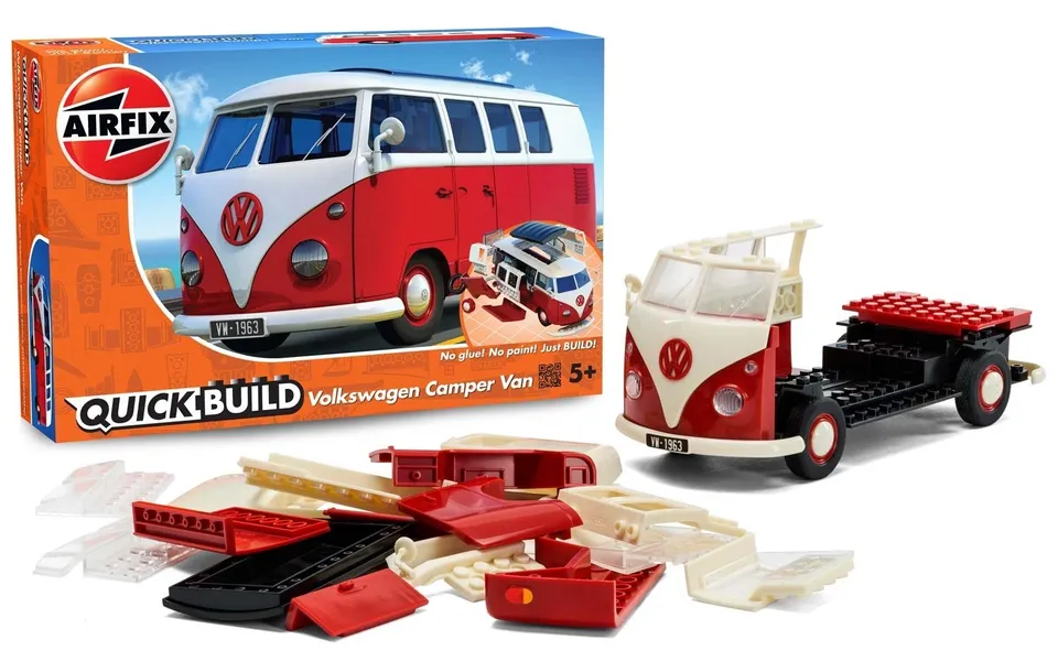 Plastic model QUICKBUILD VW Camper Van red