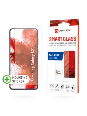 Displex Smart Glass (9H) Samsung Galaxy S21+, montāžas uzlīme, neplīstošs, īpaši plāns, neredzams