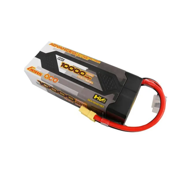 LiPo Gens Ace Advanced 10000mAh 15.2V 100C 4S2P HardCase EC5 battery