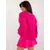 Women's fuchsia oversized sweater