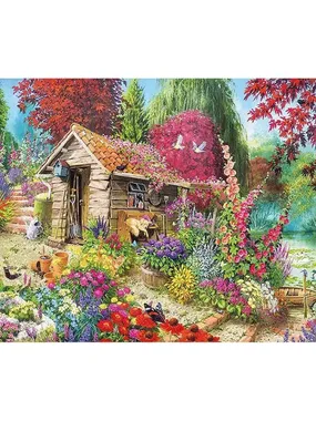 Diamond mosaic - Cottage in the garden