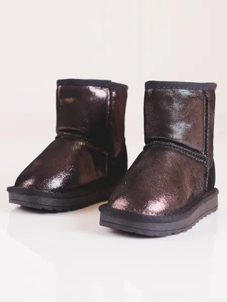 Shelovet girls brown snow boots