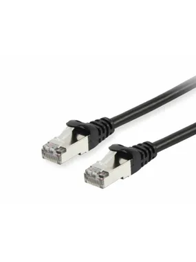 Aprīkot Cat.6 S/FTP Patch Cable, 40m, melns