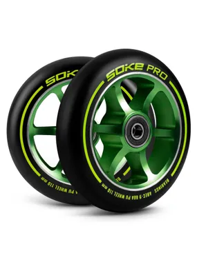 110 mm scooter wheels Green 2 pcs