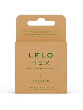 LELO - HEX ORGANIC CONDOM BOX 3 UNITS