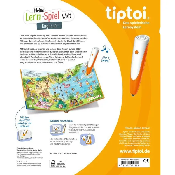 tiptoi My Learning Game World: English, Learning Book