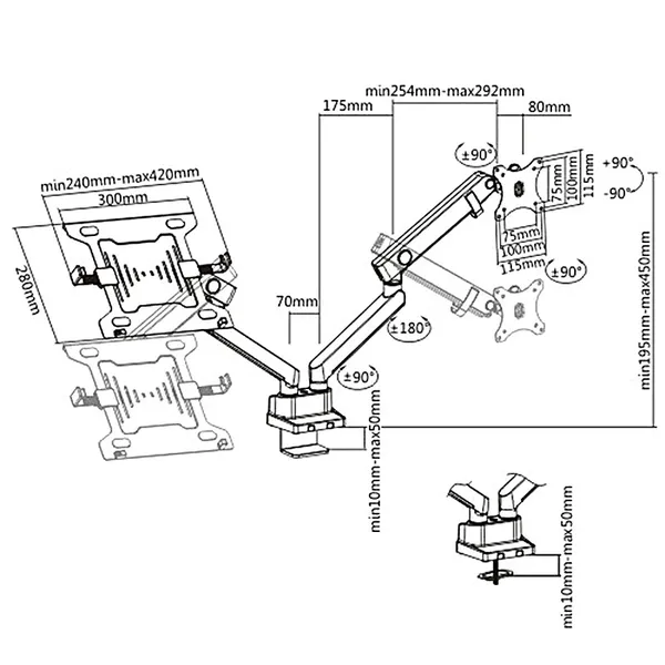 Double Stand For Monitor Notebook MC-813