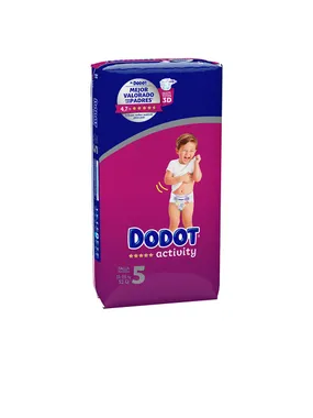 DODOT ACTIVITY talla 5 pañales 11-16 kg 52 u