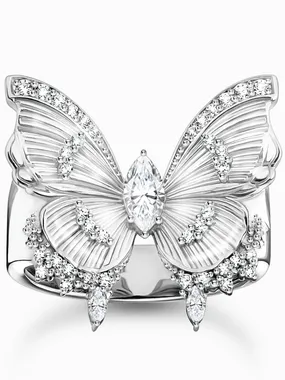 Thomas Sabo TR2495-051-14-56 Cocktailring butterfly silver Ladies