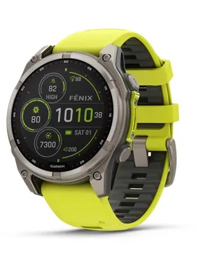 SMARTWATCH FENIX 8 SAPP. SOLAR/YELLOW 010-02907-21 GARMIN