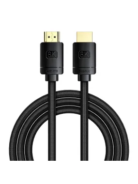 Baseus High Definition Series HDMI 2.1 cable, 8K 60Hz, 3D, HDR, 48Gbps, 2m (black)