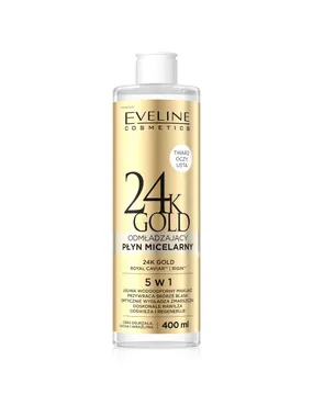 24K Gold moisturizing micellar fluid for make-up removal 5in1 400ml