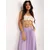 Women's light purple flared skirt