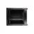 Wall cabinet rack 9U 600x450 black glass door