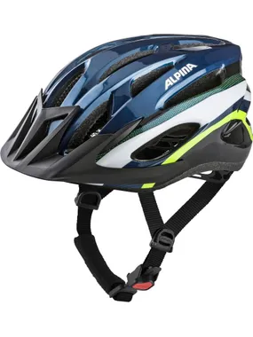Velosipēdu ķivere Alpina MTB17 tumši zila un neona 54-58