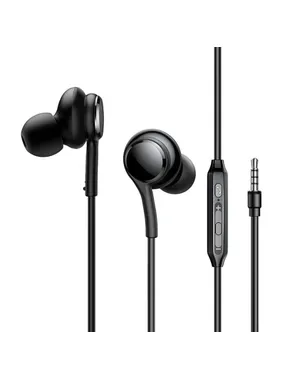 Wired Earphones JR-EW02, Half in Ear (Black)