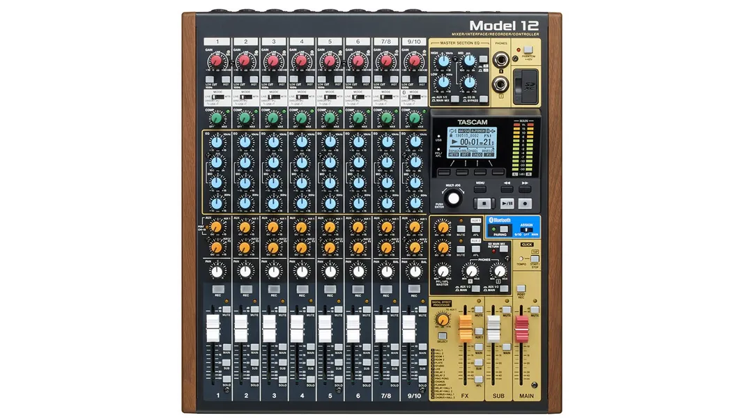 Tascam Model 12 12 kanāli 20 - 20000 Hz Melns, Koks