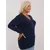 Women's navy blue plus size sweater