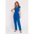 M780 Jumpsuit with decorative leg - blue